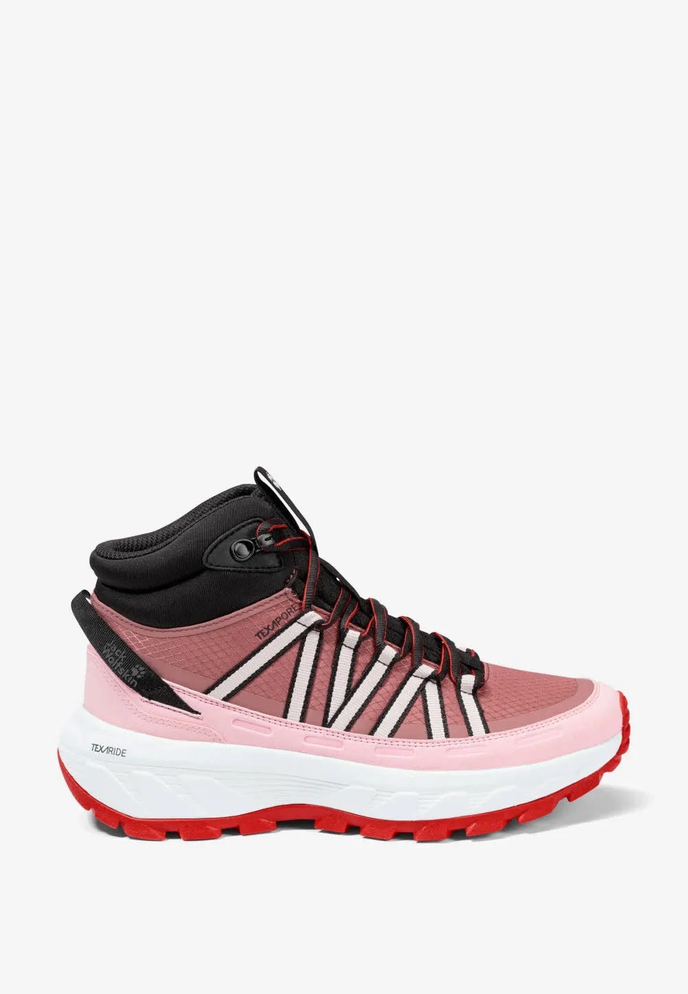 Jack Wolfskin Wild Hike Texapore Mid W Damen Wanderschuhe Trekkingschuhe wasserdicht rot/rosa