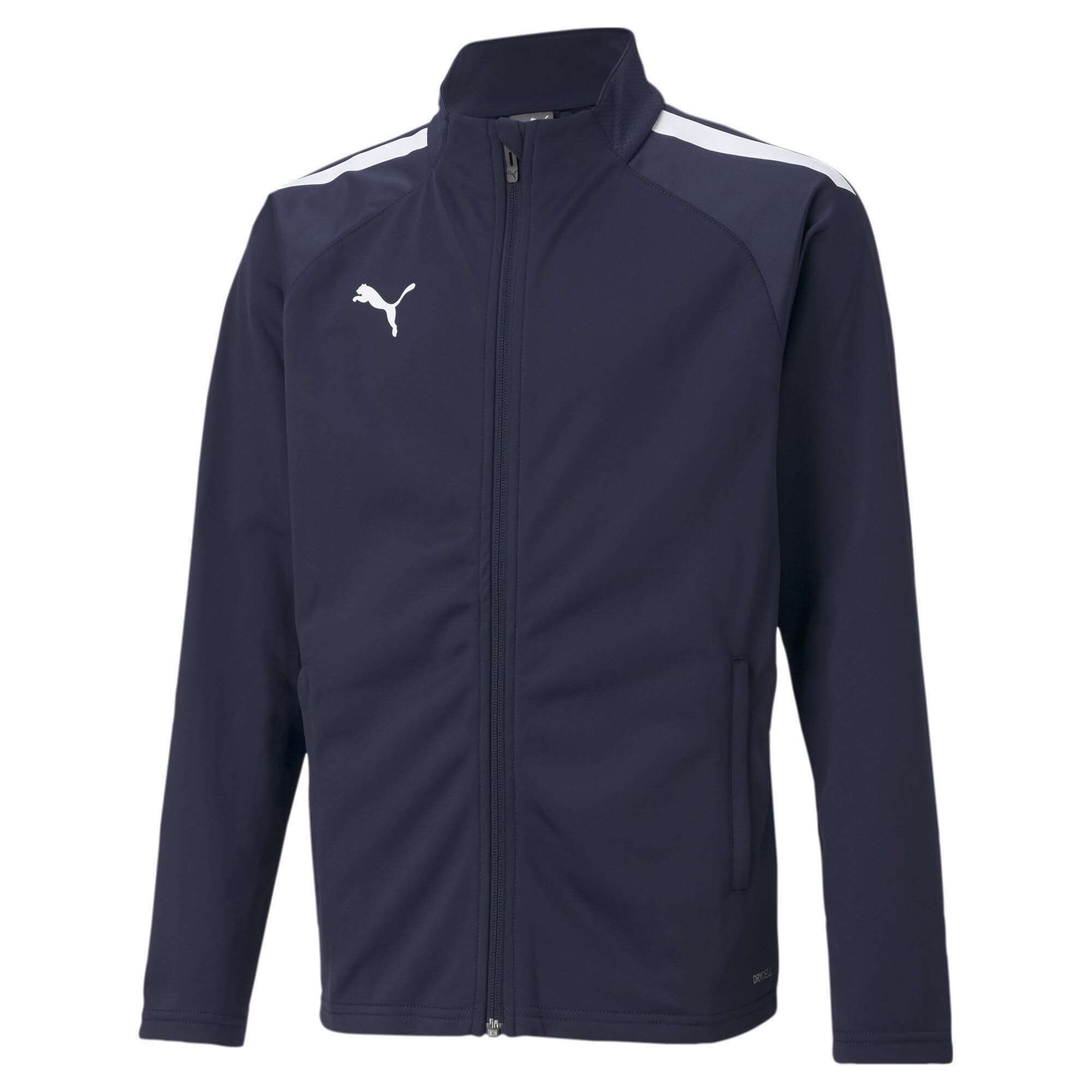 Puma teamLIGA Training Jacket Jr Sportjacke Kinder dunkelblau dunkellila