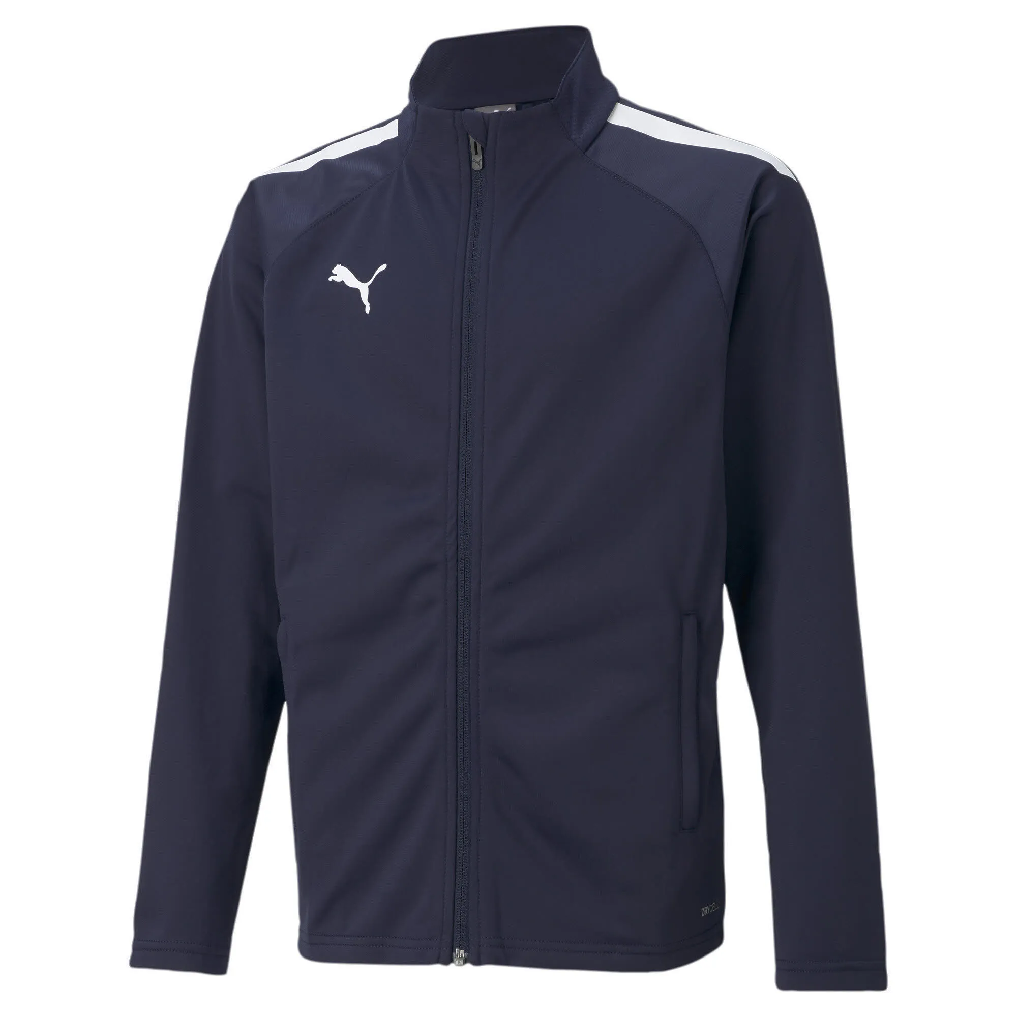Puma teamLIGA Training Jacket Jr Sportjacke Kinder dunkelblau dunkellila