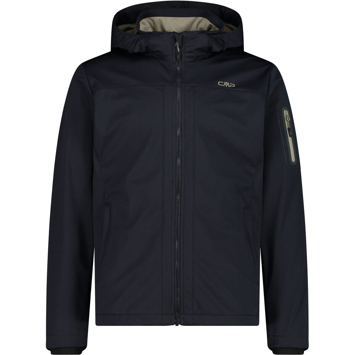 CMP Softshelljacke Kapuzenjacke Herren dunkelgrau schwarz