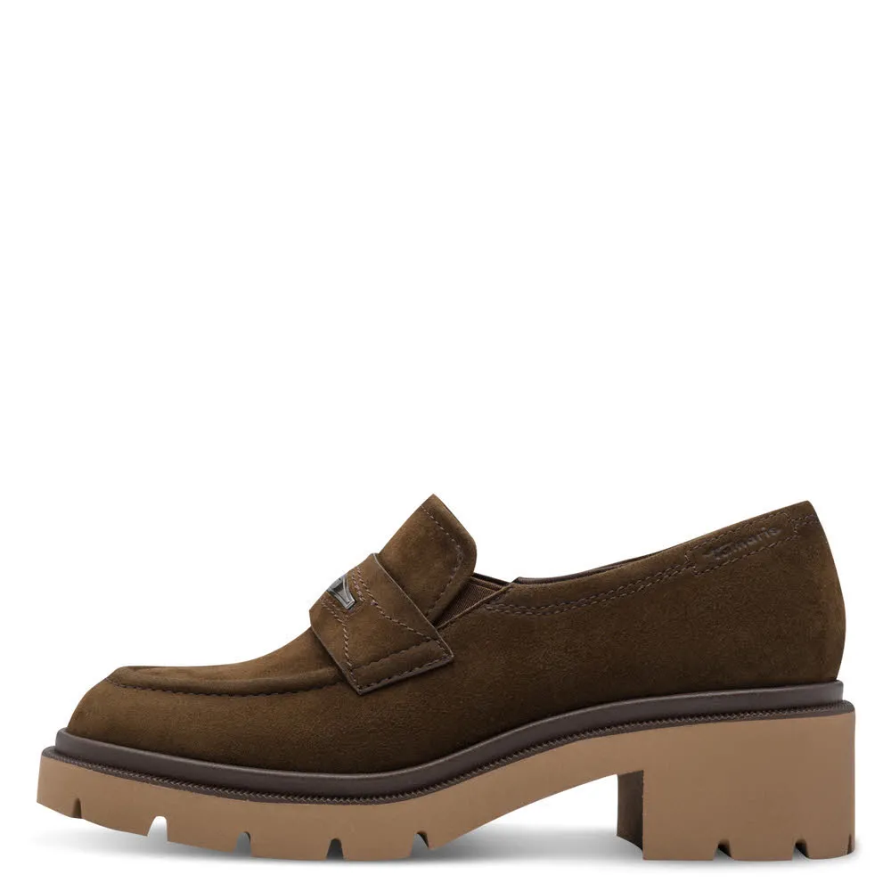 Tamaris Damen Slipper Halbschuhe braun