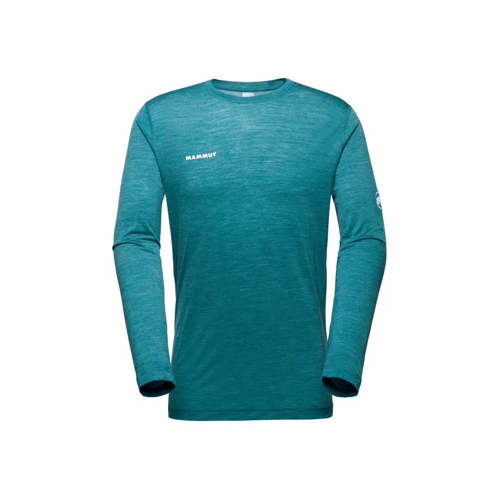 Mammut Tree Wool FL Longsleeve Men Herren Langarmshirt deep teal melange