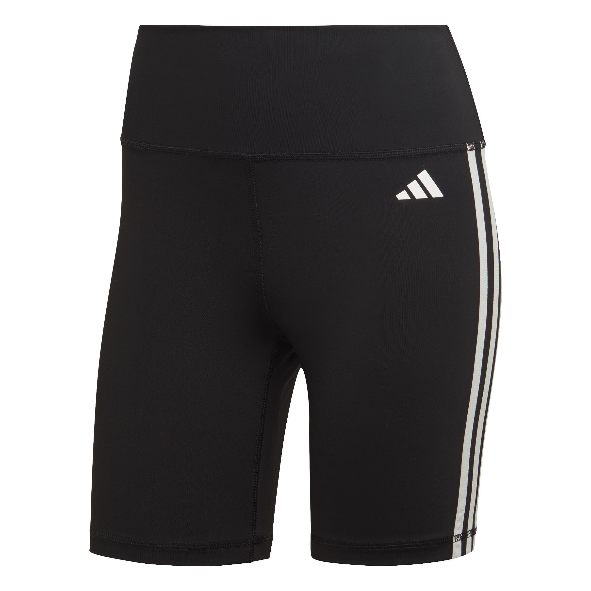adidas Train Essentials 3 Stripes High Waisted Short Tight Damen Sporttight schwarz NEU