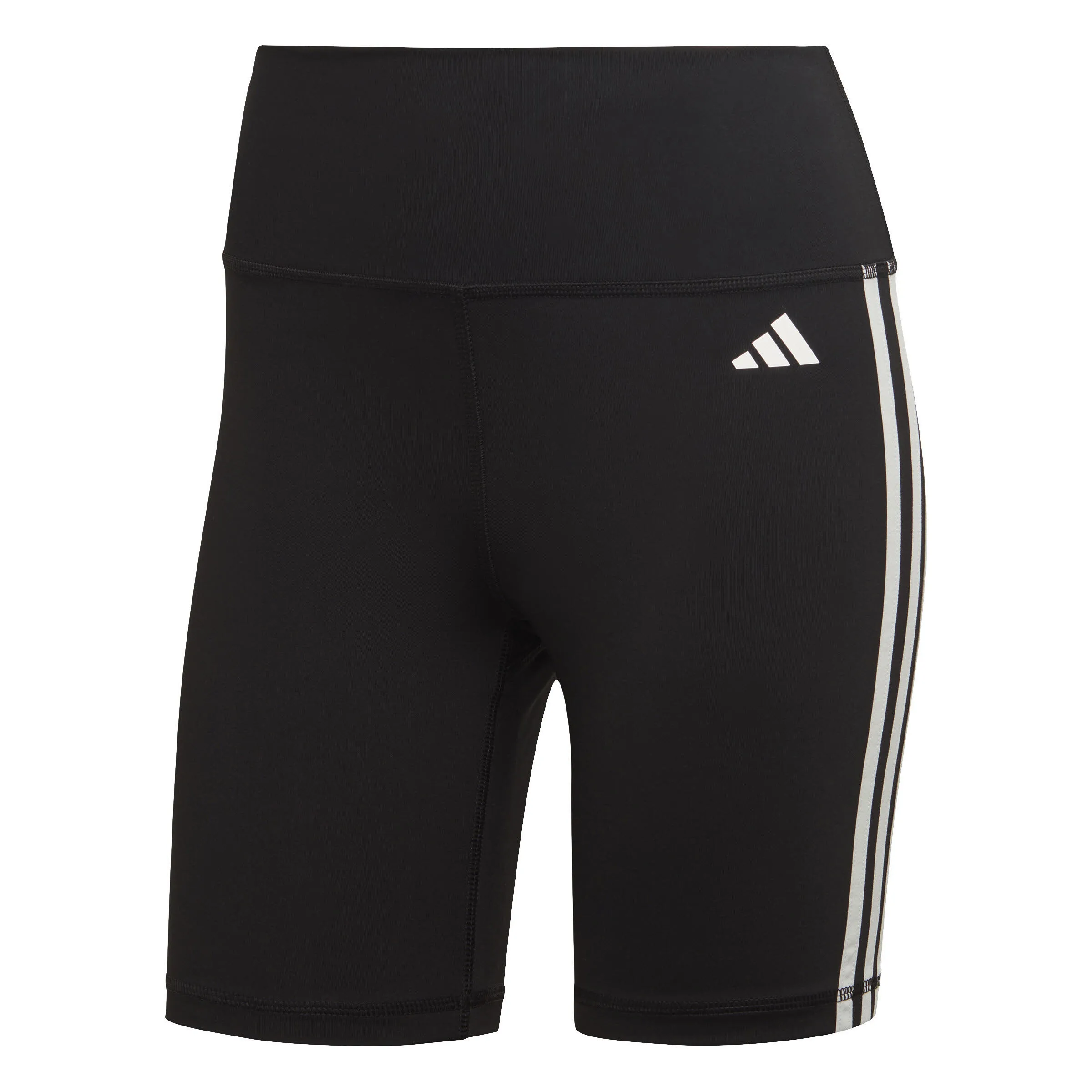 adidas Train Essentials 3 Stripes High Waisted Short Tight Damen Sporttight schwarz NEU