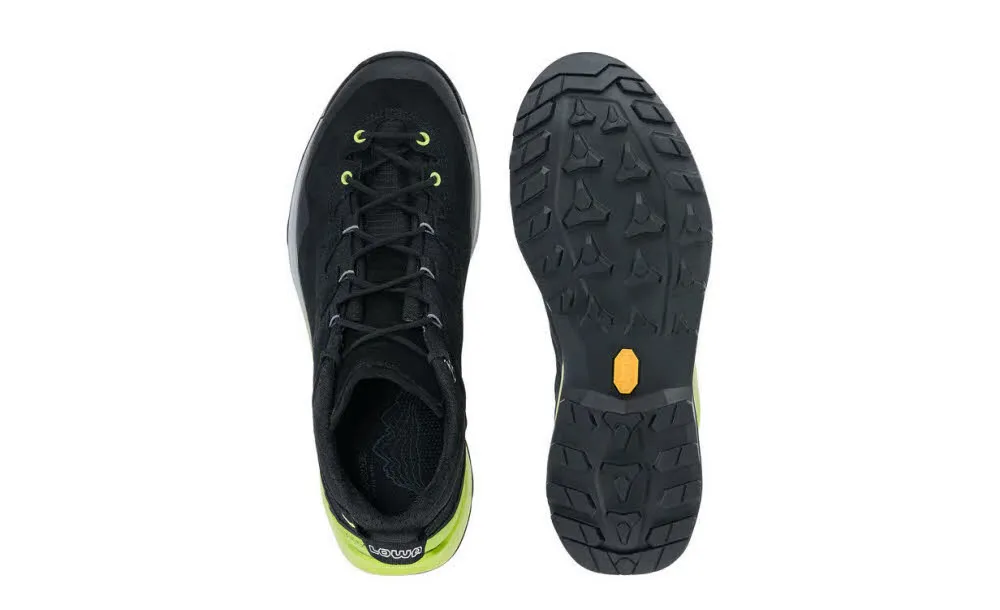 LOWA® EXPLORER GTX LO Herren Wanderschuhe Trekkingschuhe Low schwarz/limone
