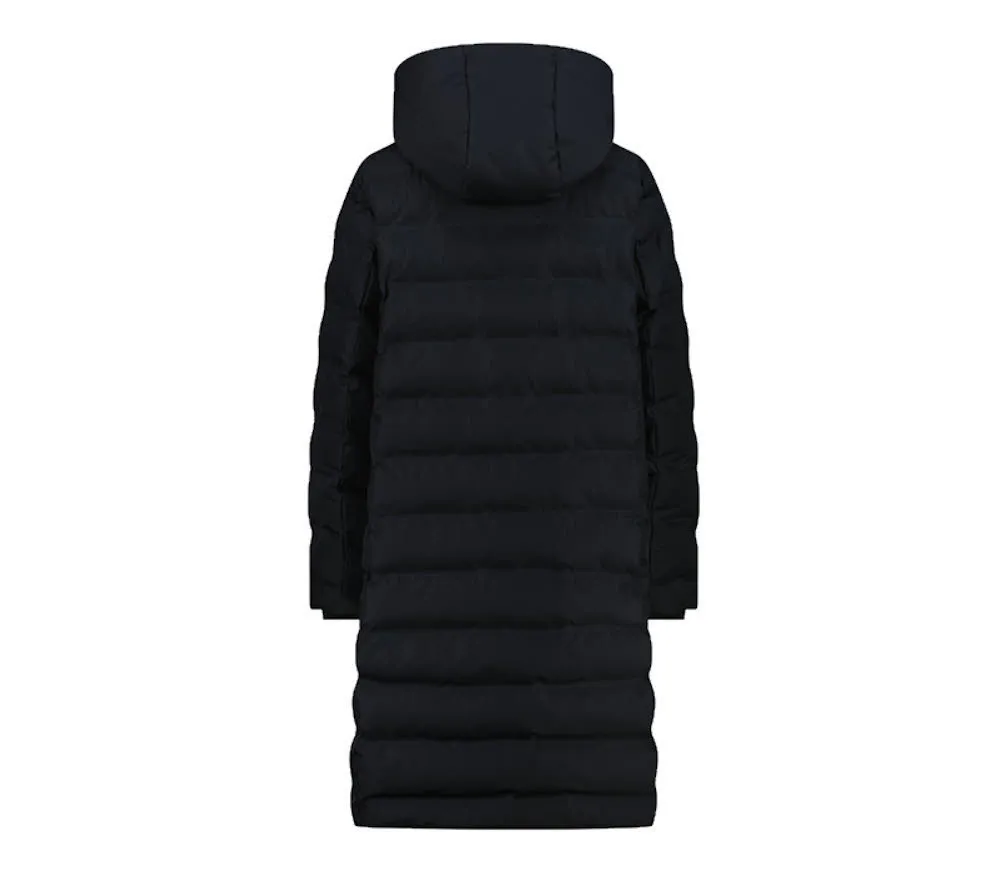 CMP WOMAN COAT FIX HOOD Damen Wintermantel schwarz