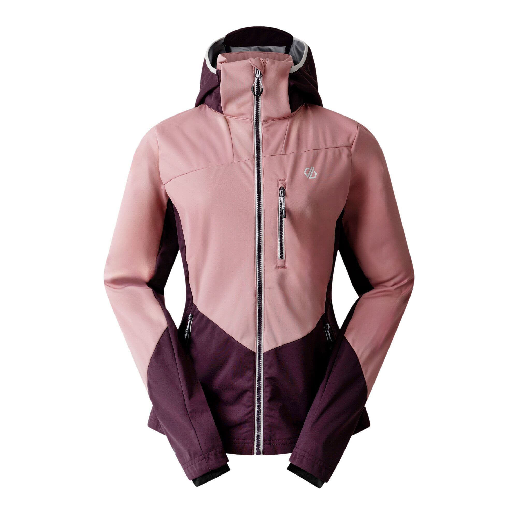DARE 2B Damen Lexan II Softshelljacke Kapuzenjacke rosa dunkellila