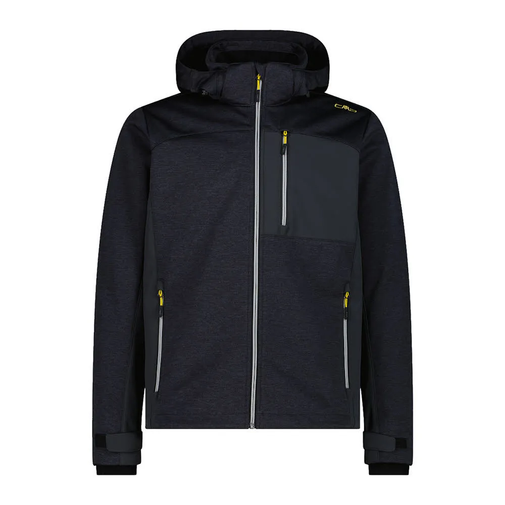 CMP MAN JACKET ZIP HOOD Outdoorjacke Herren schwarz