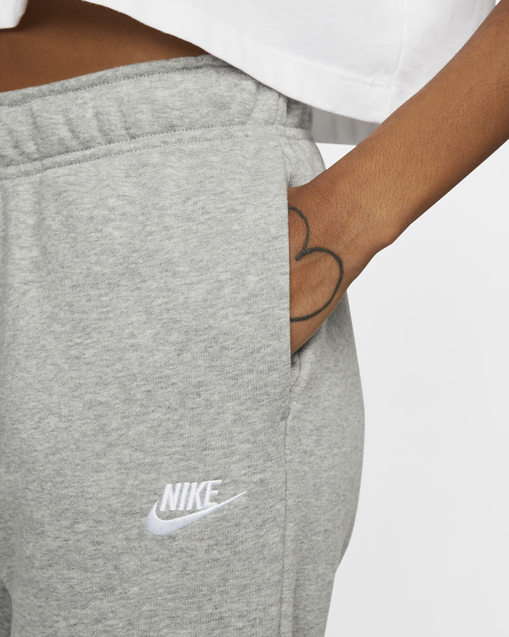 NIKE SPORTSWEAR CLUB FLEECE Damen Jogginghose Trainingshose grau NEU
