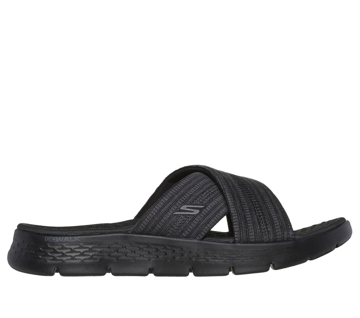 Skechers GO WALK FLEX SANDAL - IMPRESSED Damen Sandalen schwarz