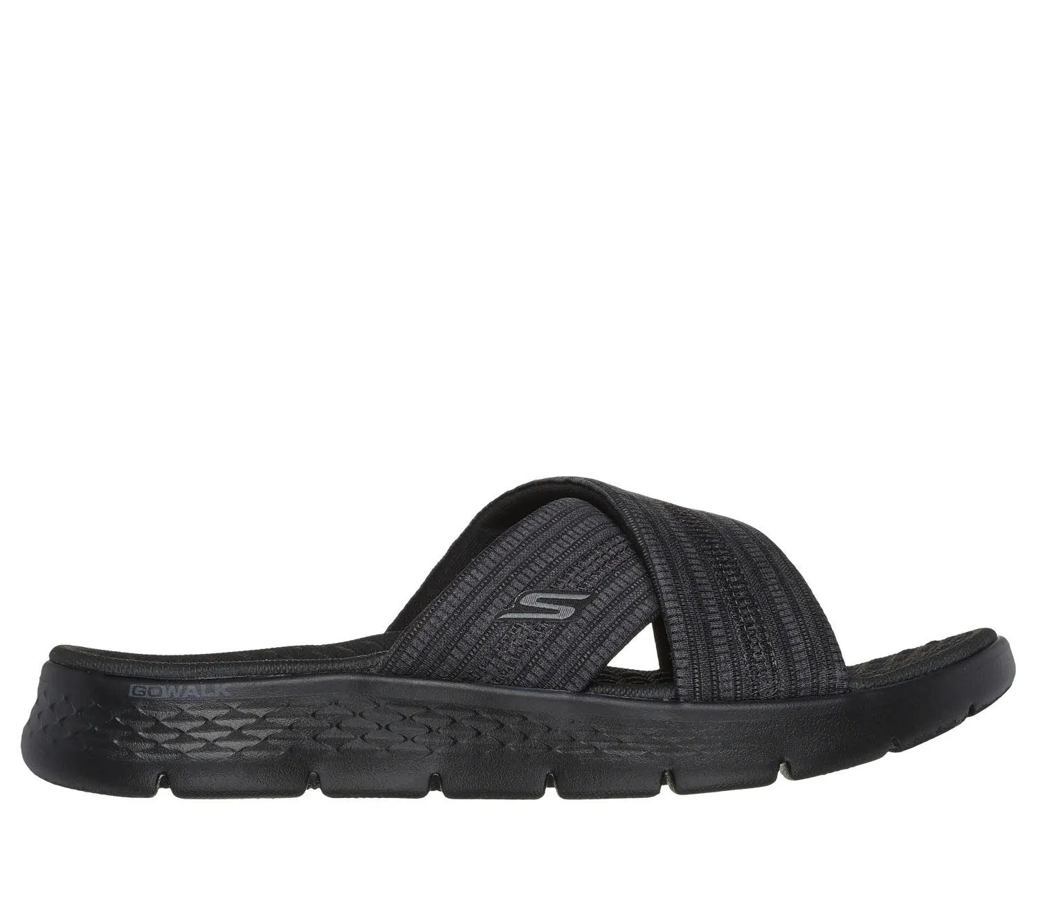 Skechers GO WALK FLEX SANDAL - IMPRESSED Damen Sandalen schwarz