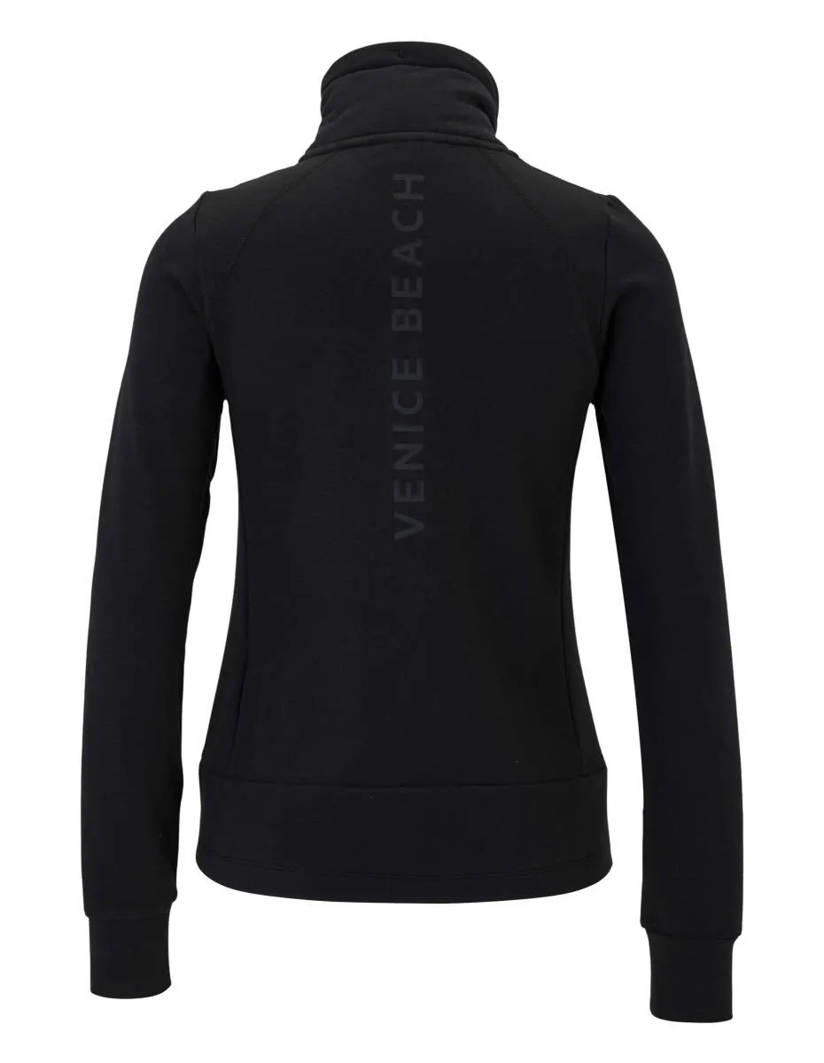 Venice Beach FLORENCE Damen Sweatjacke Zip-Jacke schwarz