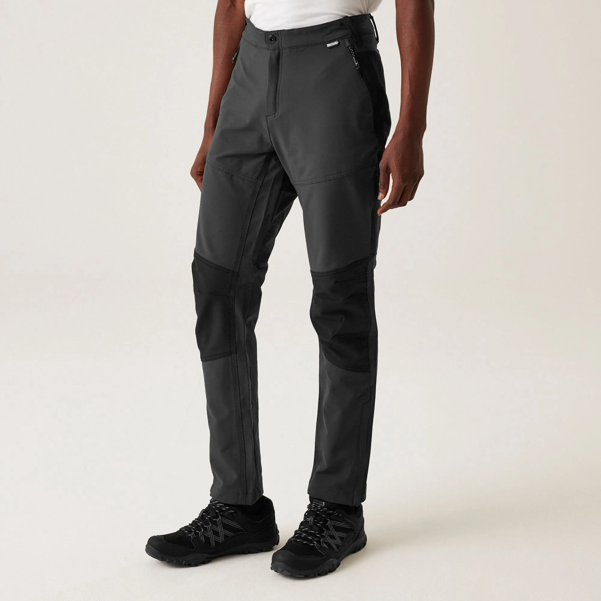Regatta Questra V Trekkinghose Wanderhose Herren grau schwarz