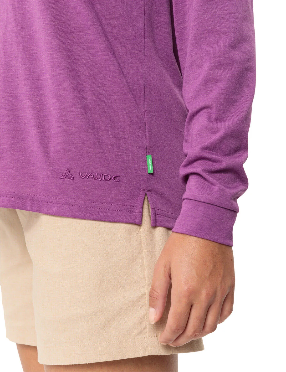 Vaude Women's Mineo LS Hoody Kapuzenpullover Damen lila