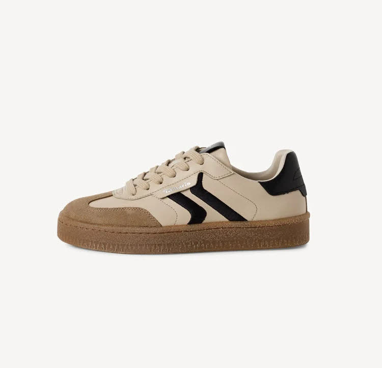 Tamaris Women Lace-up Damen Sneaker Low Halbschuhe braun beige