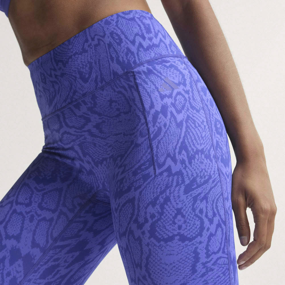 adidas OPTIME PRIMELIFT SNAKE Damen Leggins 7/8 purpur/Schlangen-print