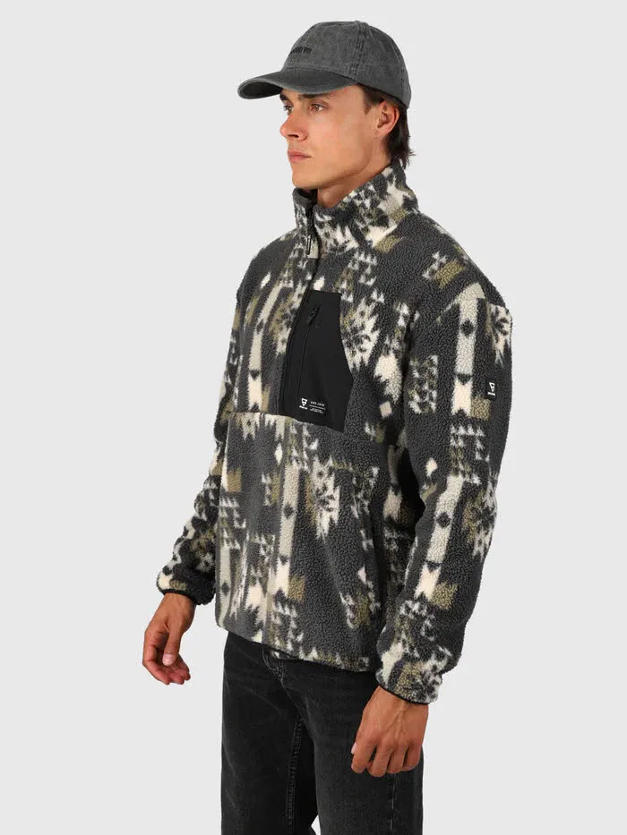 Brunotti Kelstyn-Print Men Fleece Herren Siberia Black