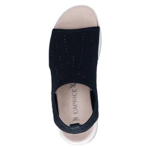 Caprice Damen Sandalen Sandaletten bequem schwarz