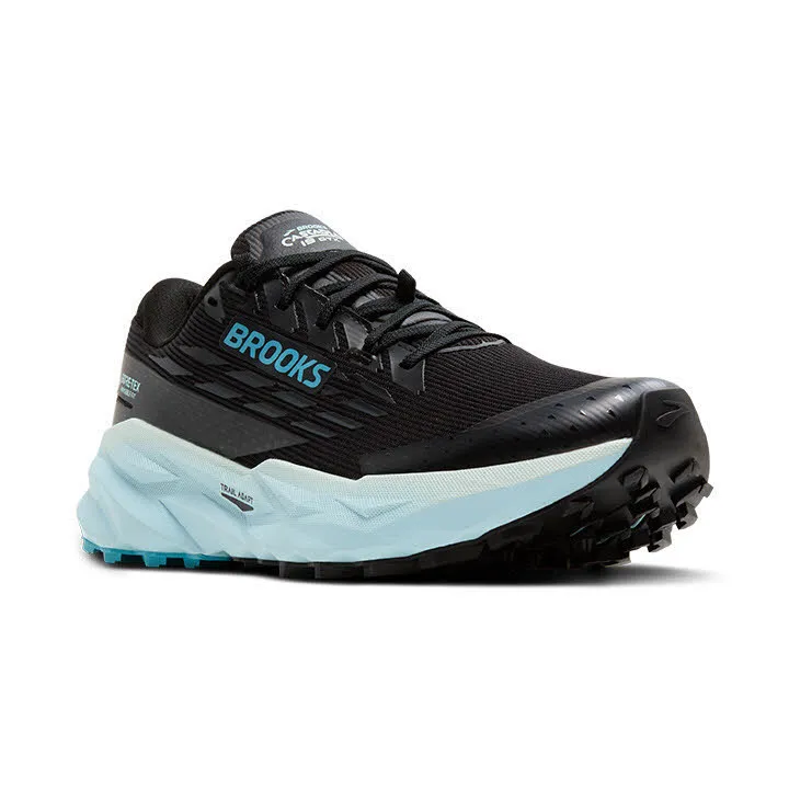 Brooks Cascadia 19 GTX Damen Laufschuhe Joggingschuhe black/ebony/blue flower