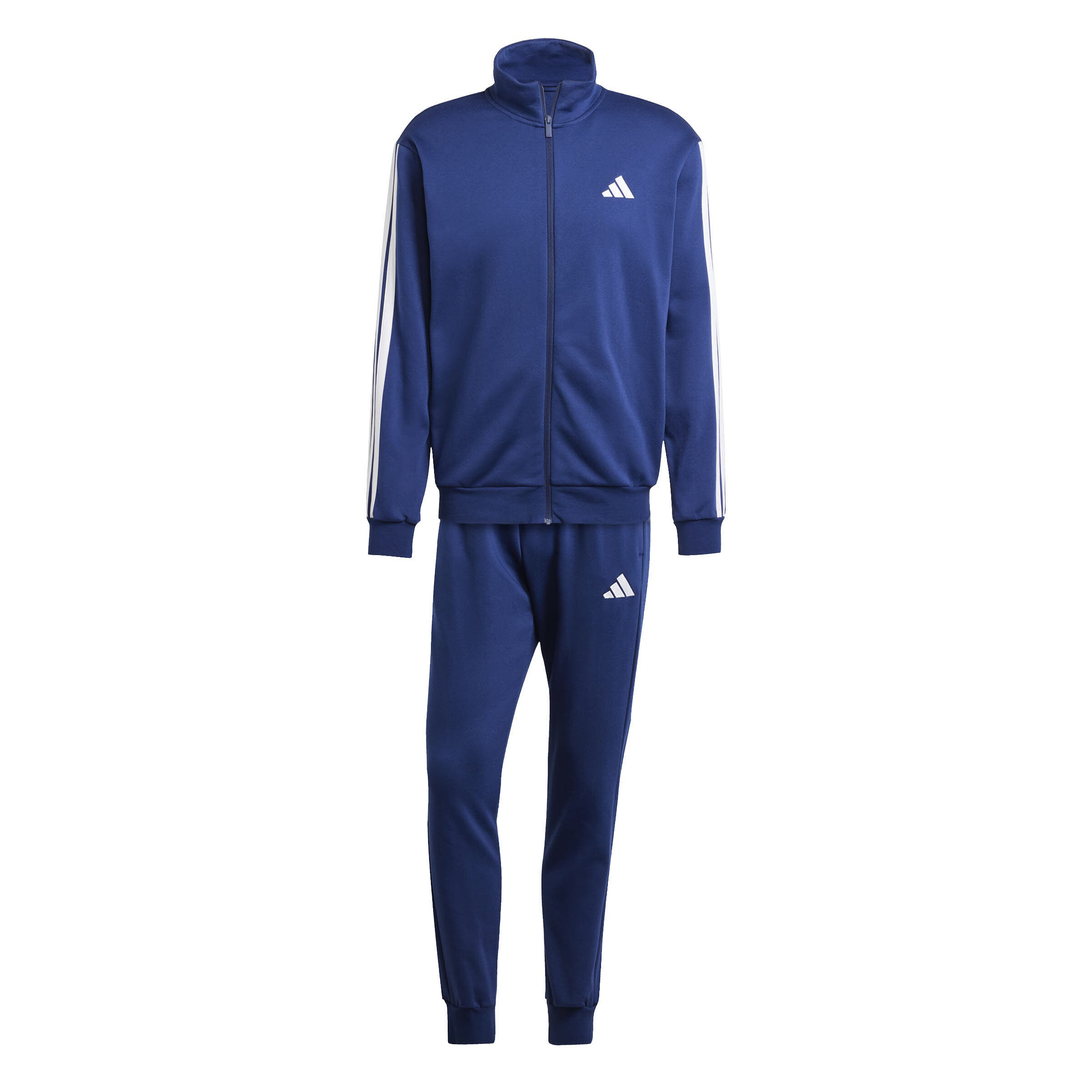 Adidas 3-STREIFEN FLEECE TRAININGSANZUG Herren blau