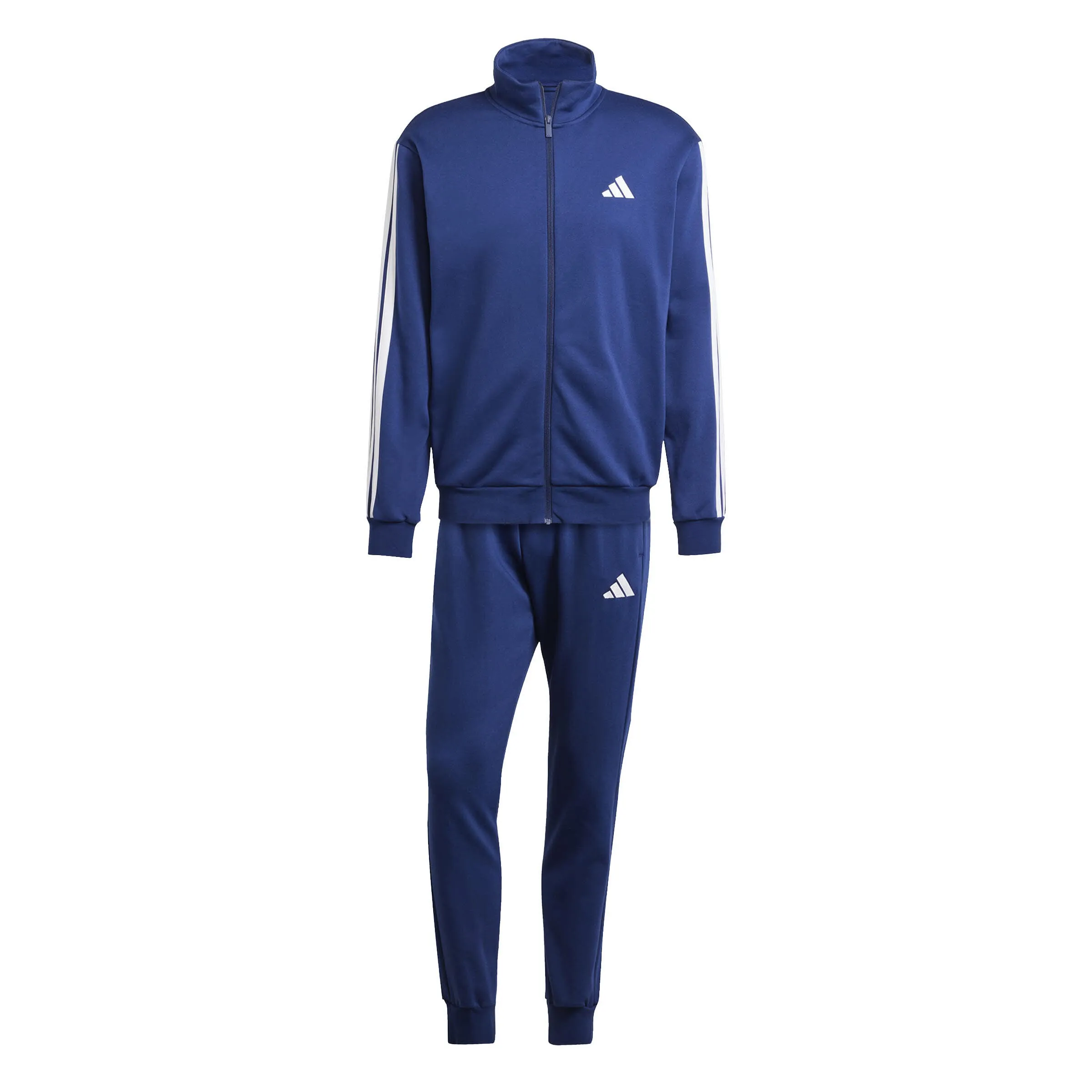 Adidas 3-STREIFEN FLEECE TRAININGSANZUG Herren blau