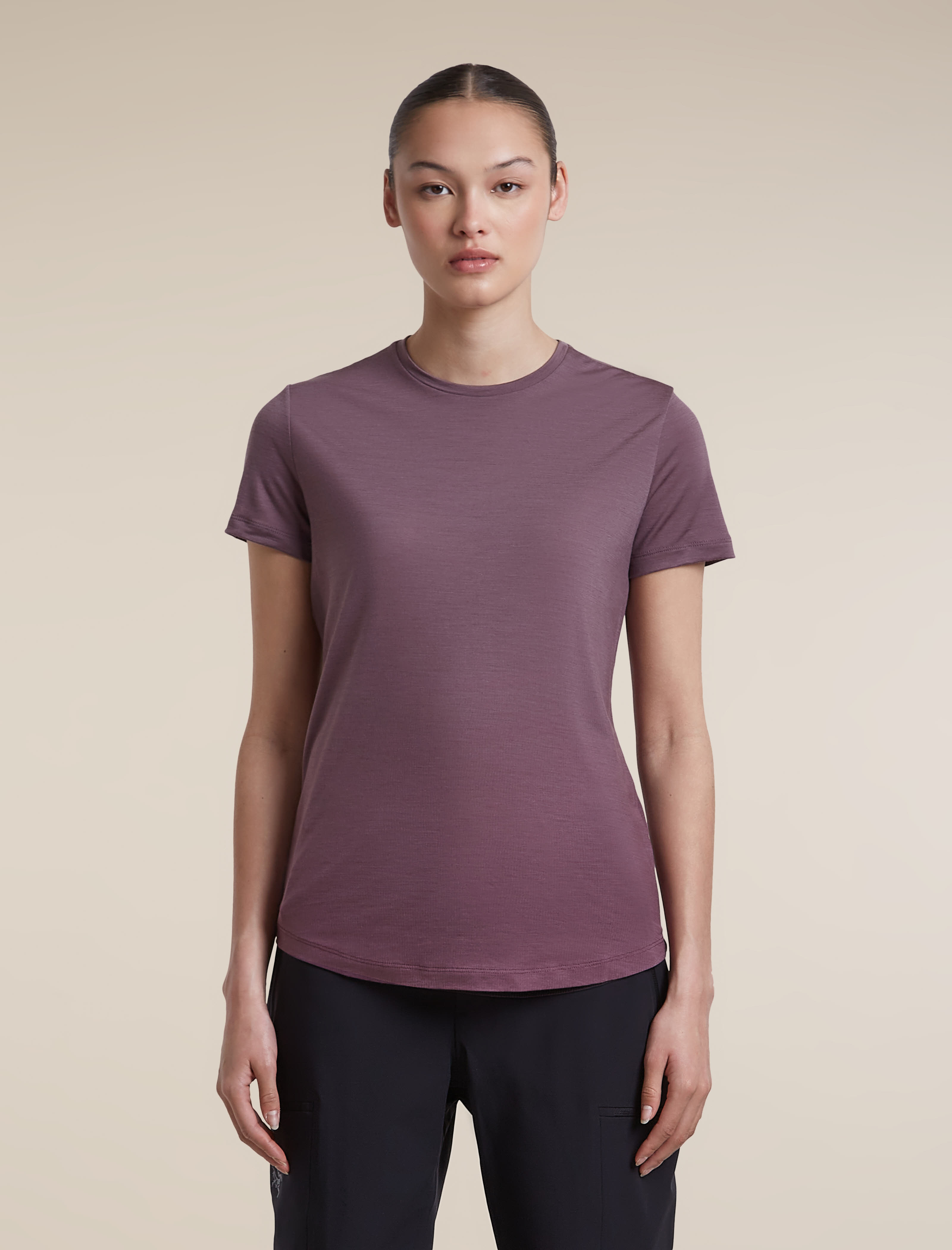 Icebreaker DA Mer 125 Cool-Lit Sphere SS Tee Alta T-Shirt Damen lila