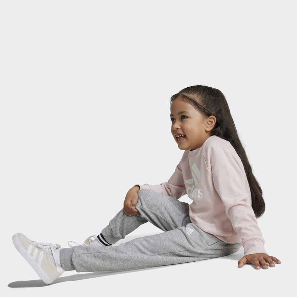 adidas ESSENTIALS LOGO FRENCH TERRY Mädchen Jogginganzug Trainingsanzug rosa