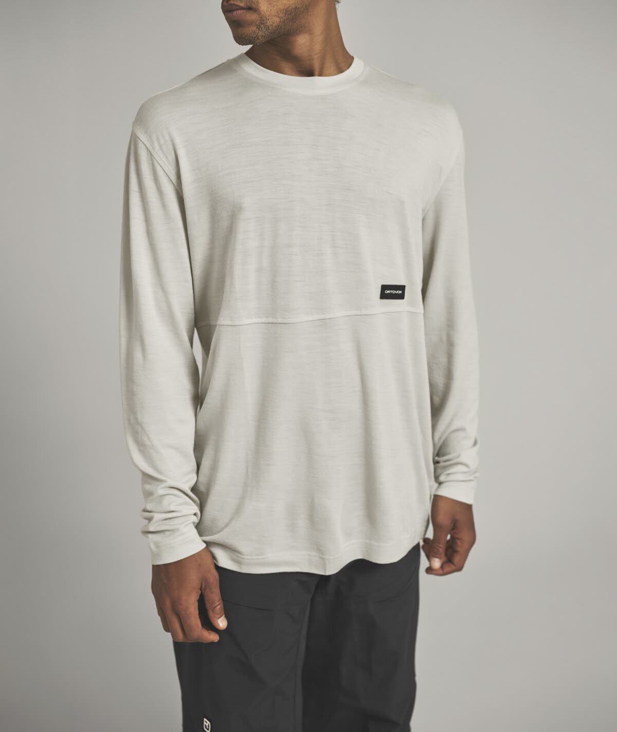 Ortovox 185 MERINO PATCH LS M Herren Sweatshirt Funktion dark arctic grey