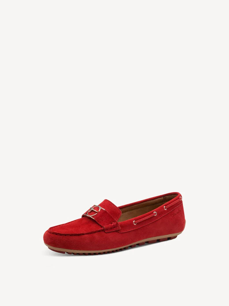 Tamaris Ledermoccassin Damen rot