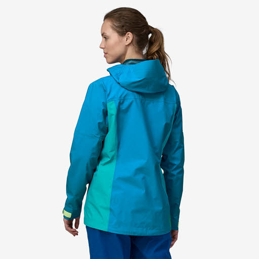 Patagonia Boulder Fork Rain Jacket Damen Regenjacke Outdoorjacke 3 Lagen blau NEU