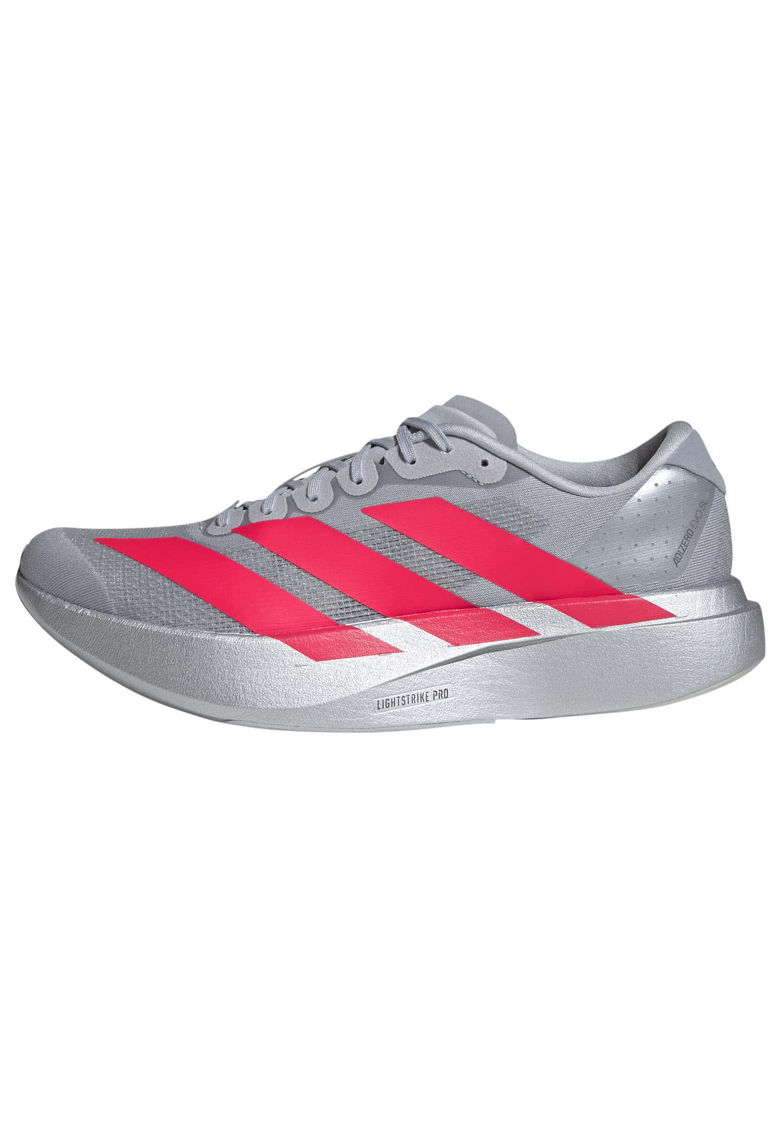 adidas ADIZERO EVO SL Herren Laufschuhe Joggingschuhe silber/rot