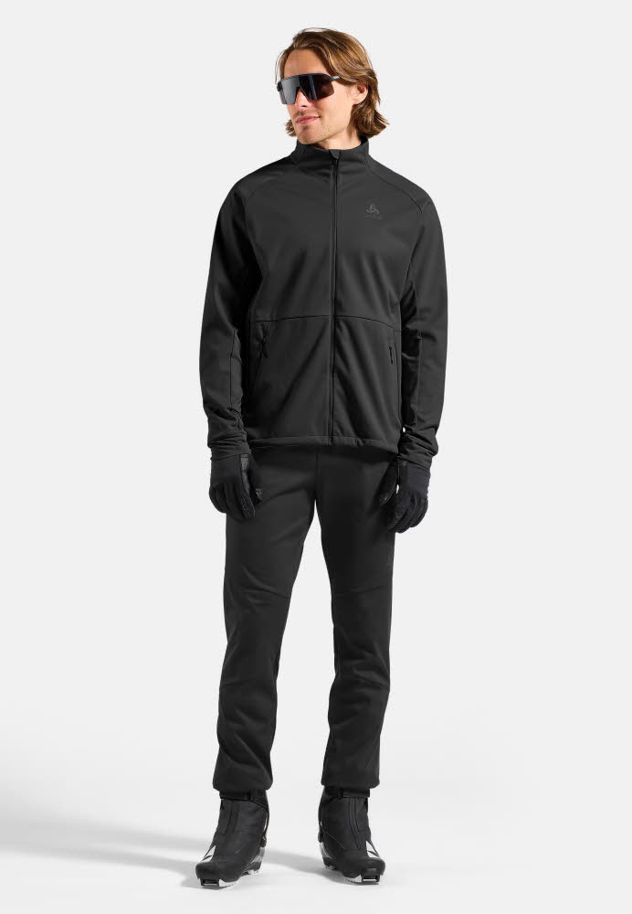 Odlo ESSENTIALS WARM Herren Langlaufhose schwarz