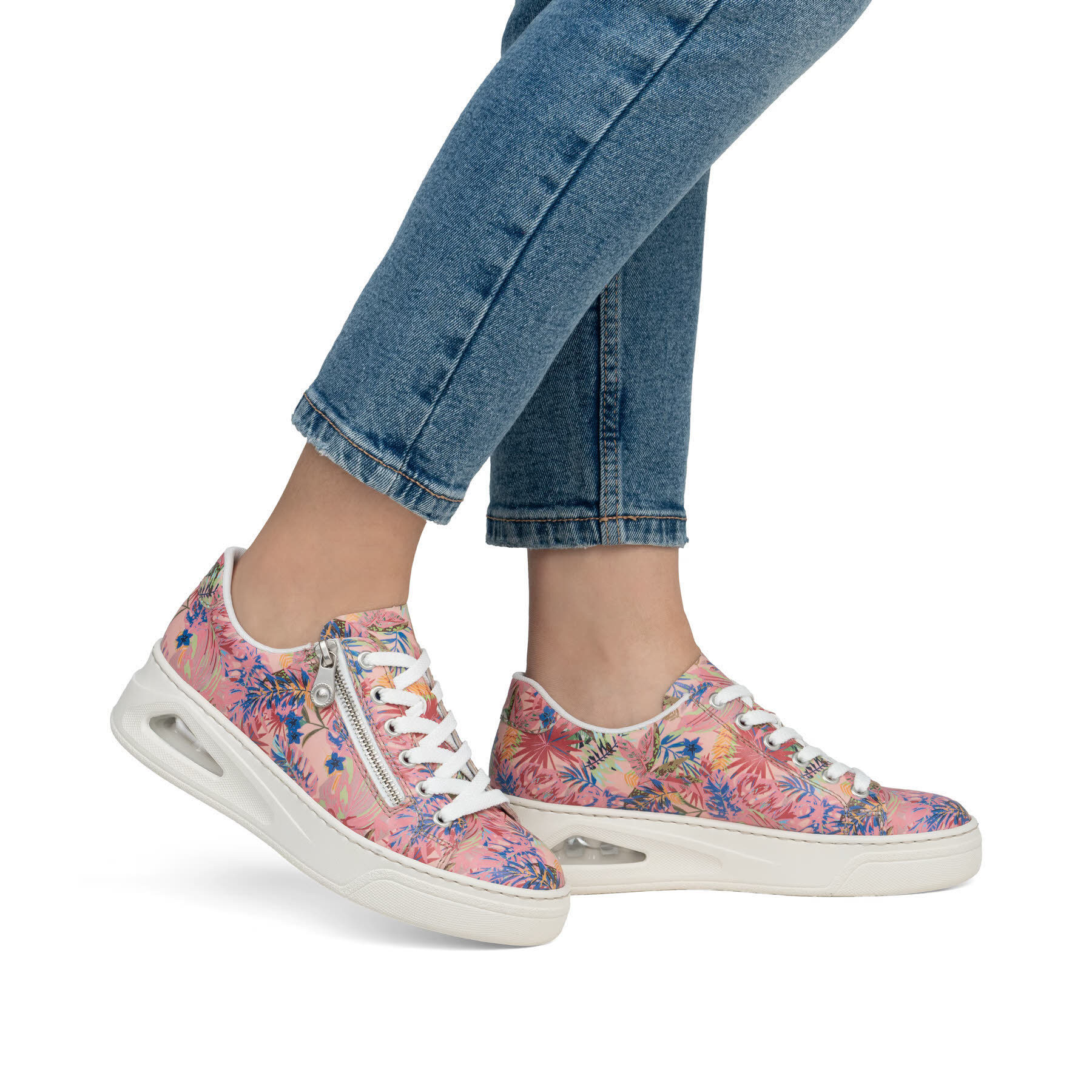 Rieker Damen Halbschuhe Sneaker multicolor bunt