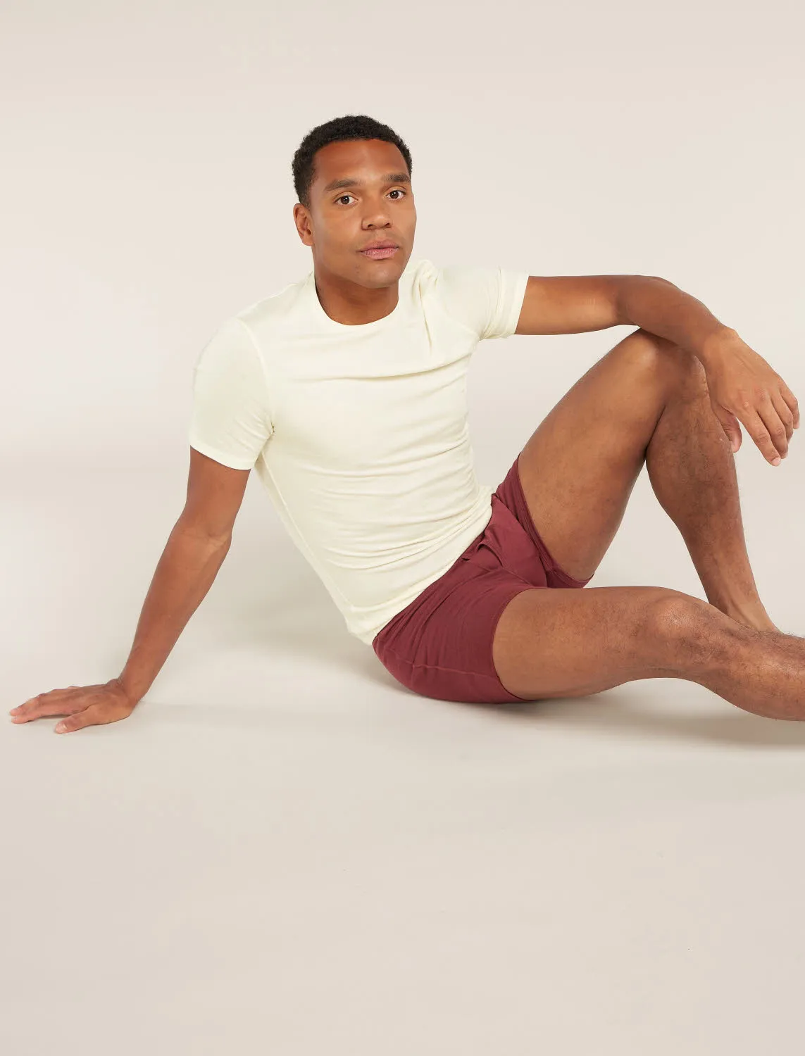 Icebreaker M Anatomica SS Crewe Herren Funktionsunterwäsche Baselayer weiß