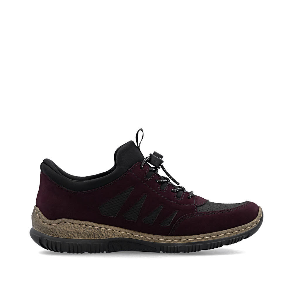Rieker HWK Damen Halbschuhe Slipper rot