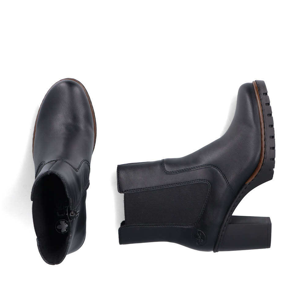 Rieker Stiefeletten Damen Freizeitstiefel Kurzstiefel schwarz