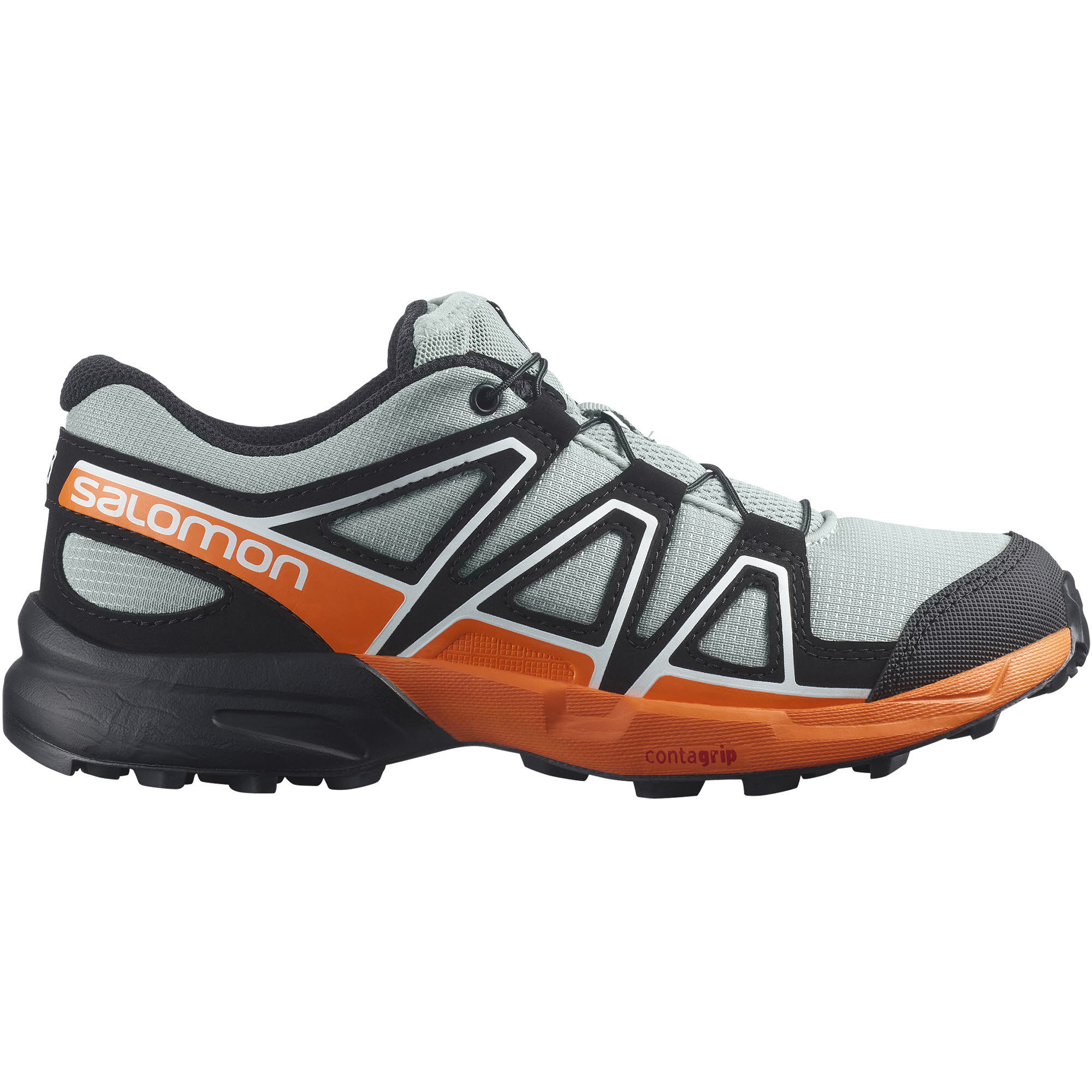 Salomon Speedcross J Wrougt Kinderschuh Freizeitschuh Schnürrschuh grau Junge