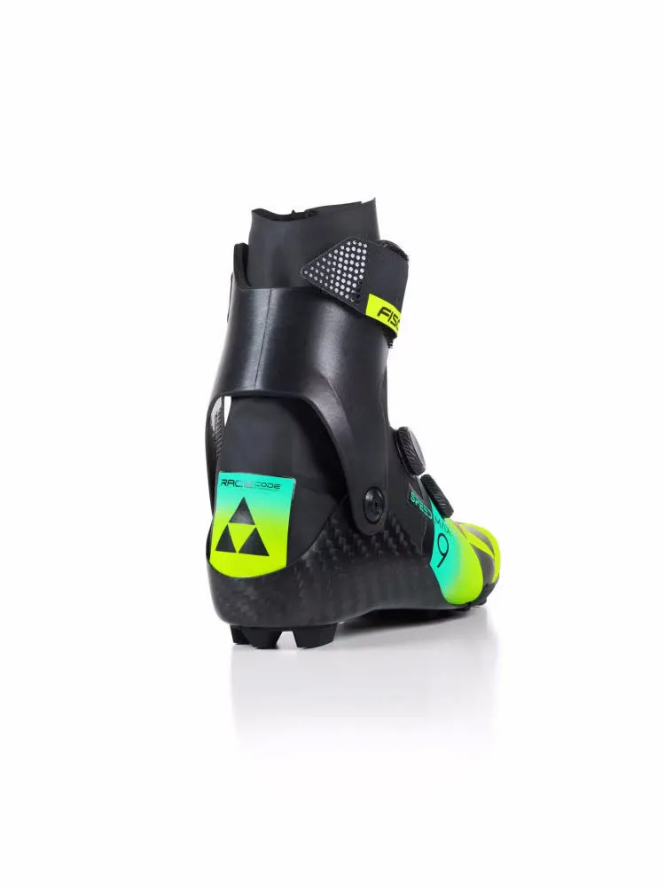 Fischer SPEEDMAX 9 SKATE RL BOA Unisex Langlaufschuhe Skating schwarz/gelb/türkis