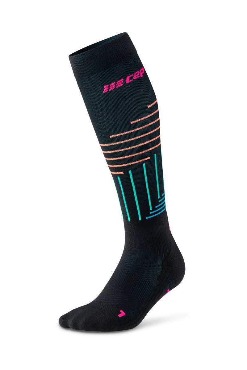 CEP The Run Limited 2024.2 Socks Tall Damen Socken Kompression schwarz