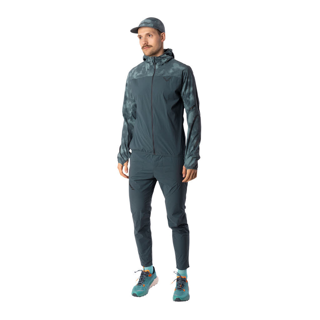 Dynafit TRAIL REFLECTIVE WIND JKT Herren Windjacke Laufjacke grau