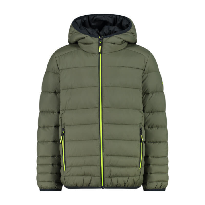 CMP JACKET FIX HOOD Jungen Daunenjacke Outdoorjacke olive