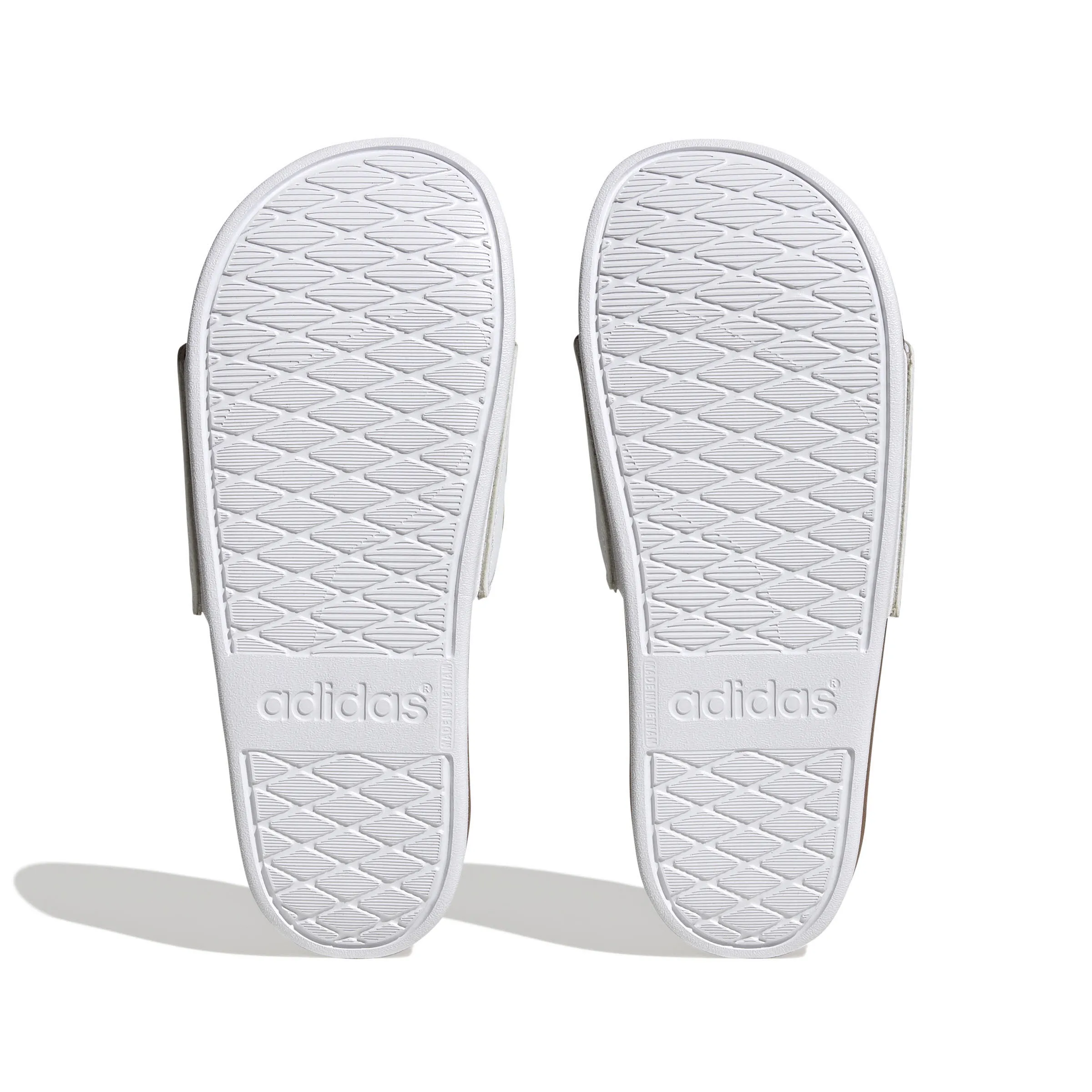 adidas Adilette Comfort Damen Badeschuh Gold Weiß