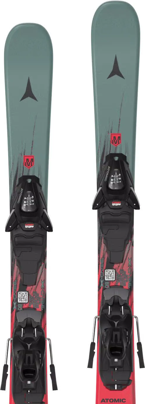 Atomic MAVERICK J 70-90 + C 5 GW Kinder Ski Einsteiger 26/27 glacier blue/fire