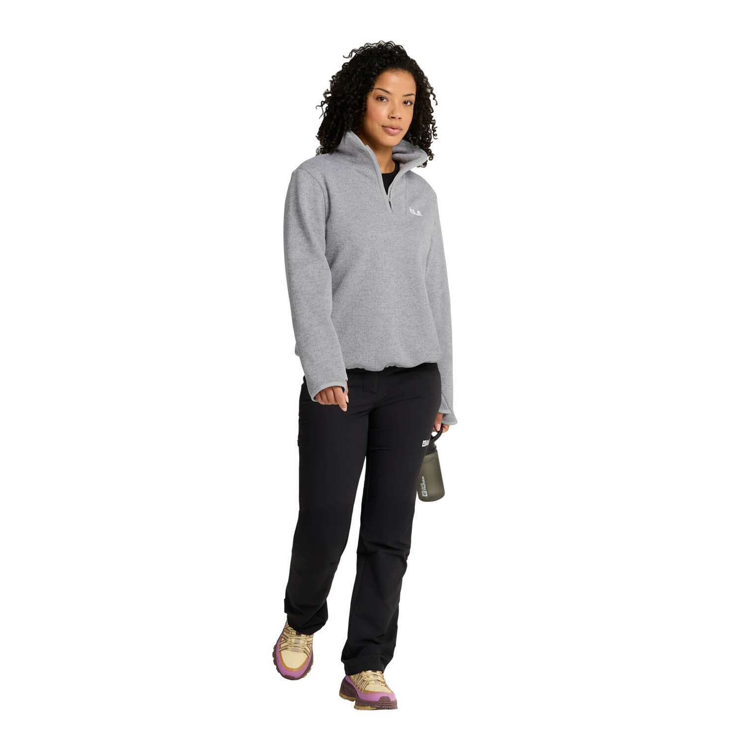 Jack Wolfskin PINETRAIL HZ Damen Fleecepullover Midlayer dusty blush