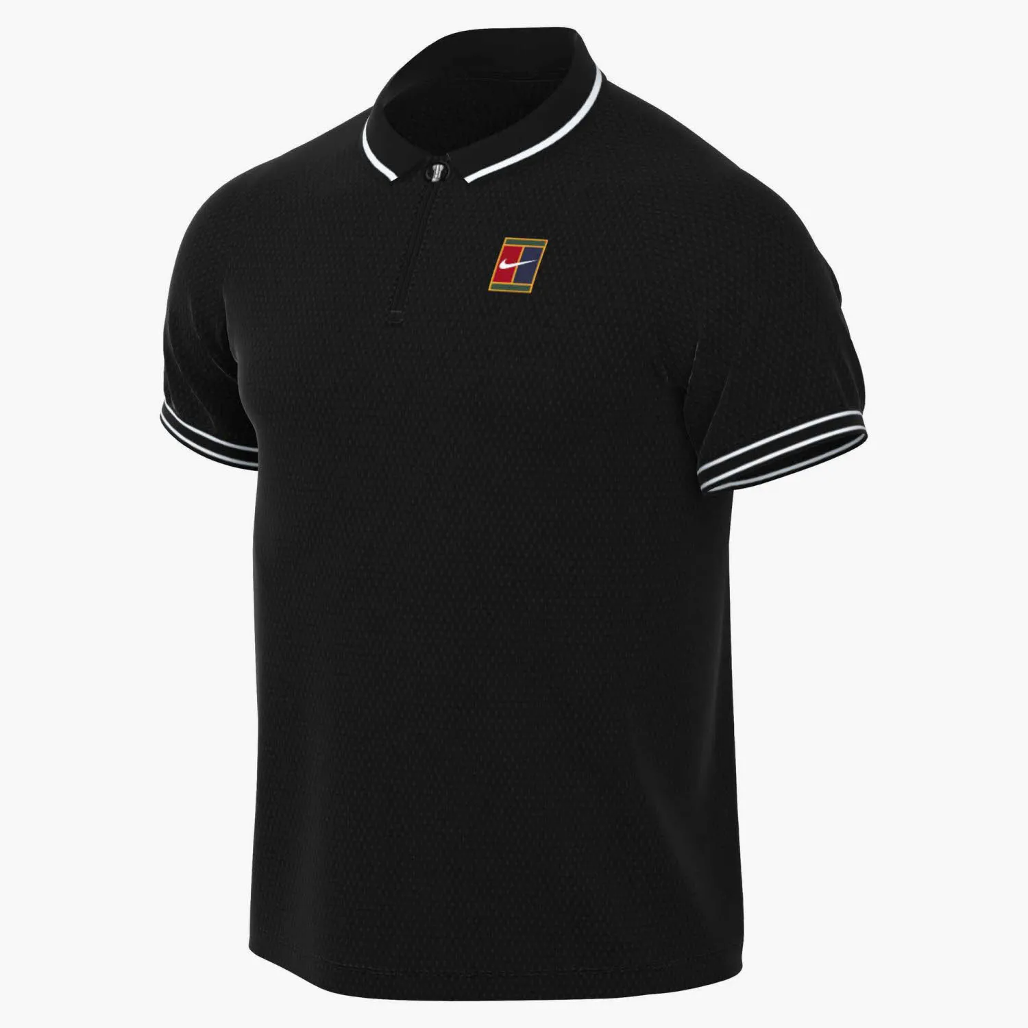NikeCourt Heritage Men"s Herren Tennisshirt Poloshirt schwarz