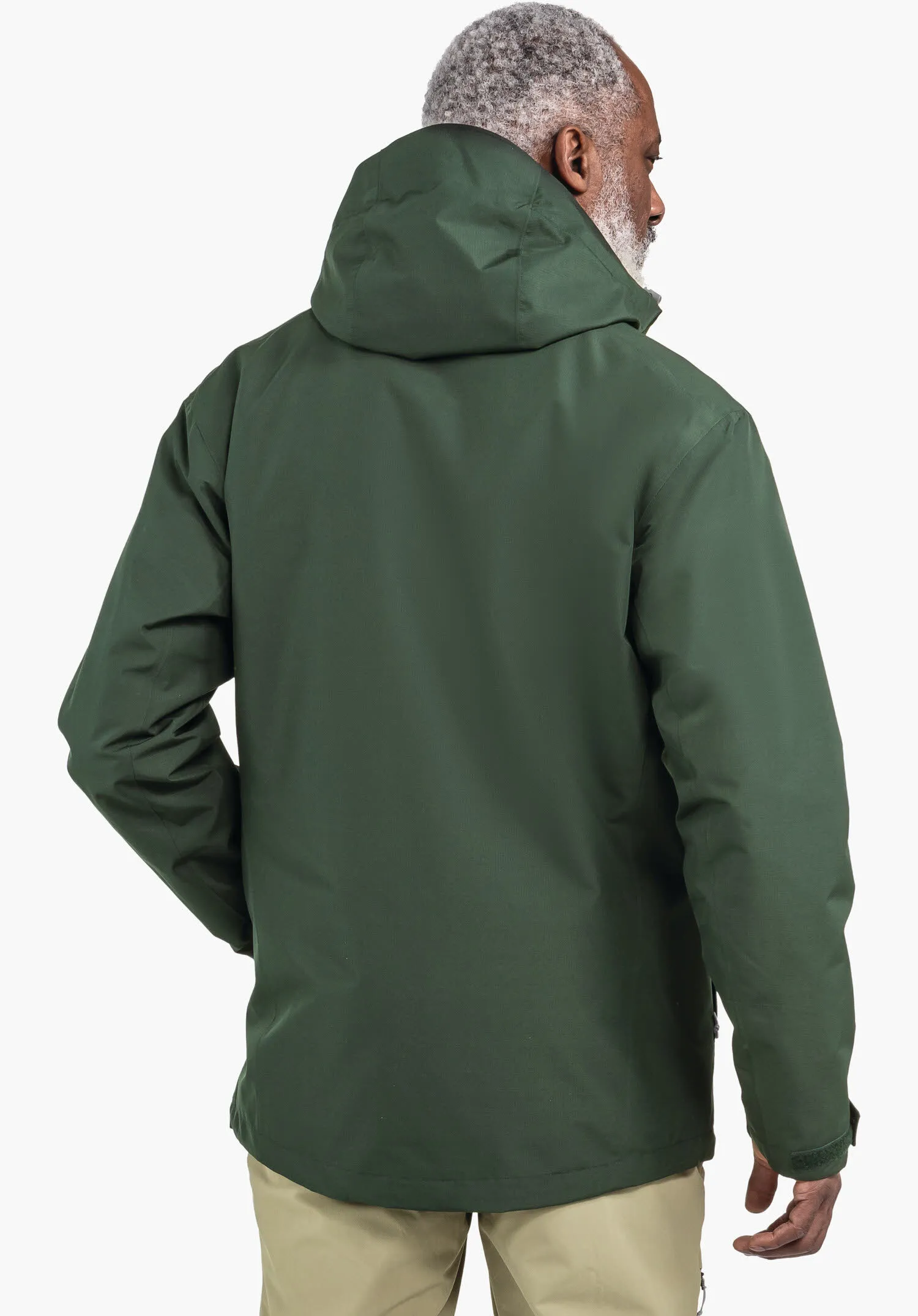 Schöffel Okere Herren 3in1 Wanderjacke Kombijacke Kapuzenjacke grün