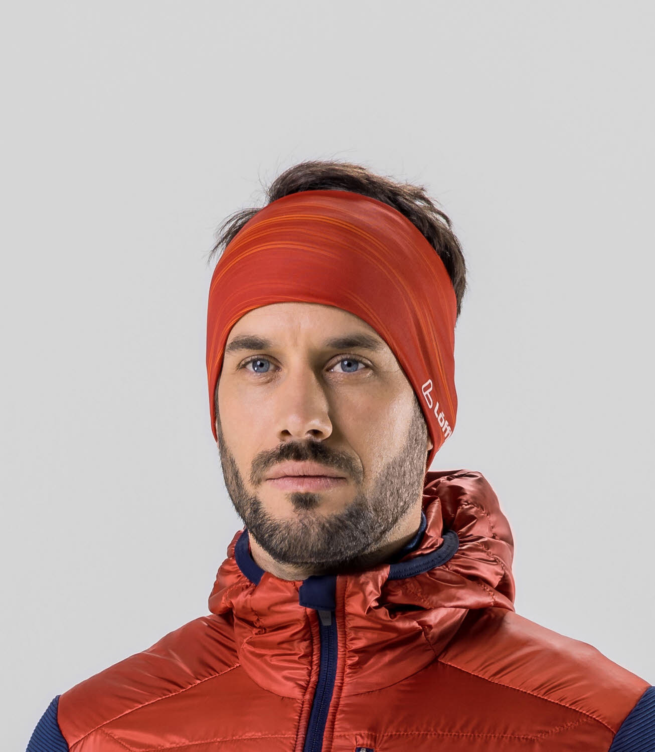 Löffler SNOWFALL DESIGN HEADBAND Unisex Stirnband coral
