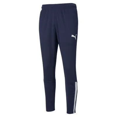 Puma teamLIGA Sideline Pants Fußballhose Jogginghose Herren dunkelblau