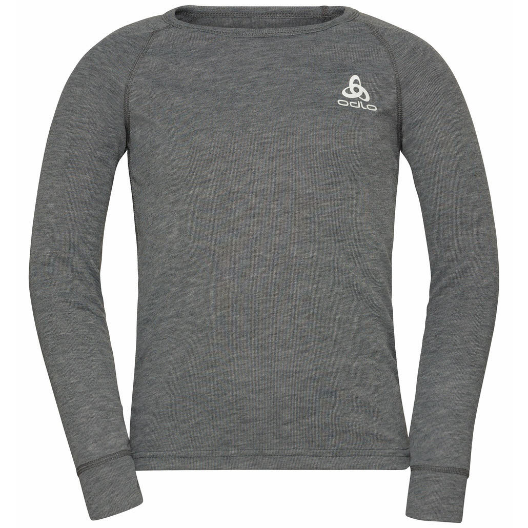 Odlo Active Warm Baselayer Jungen Unterhemd lang Thermounterwäsche grau
