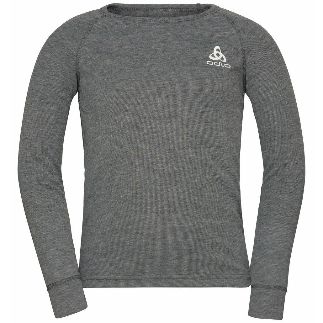 Odlo Active Warm Baselayer Jungen Unterhemd lang Thermounterwäsche grau